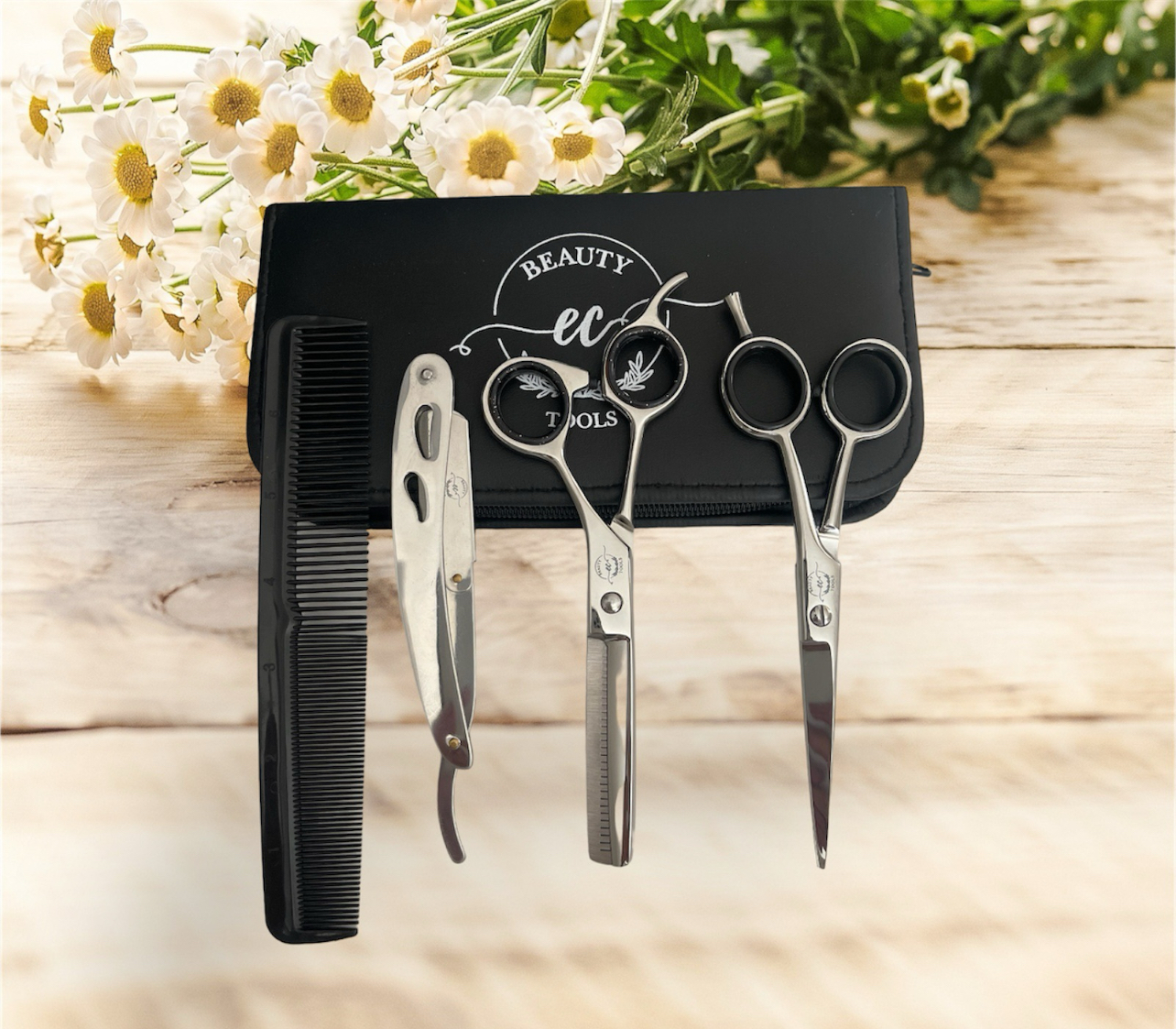 Kit de Tijeras de 4 Piezas Para Corte de Cabello